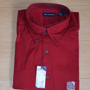 John Ashford Red button-down Lomg sleeved  shirt